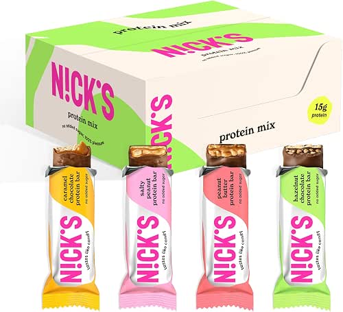 NICKS Barres Protéinées Sans Sucre Ajouté | Assortiment de 9