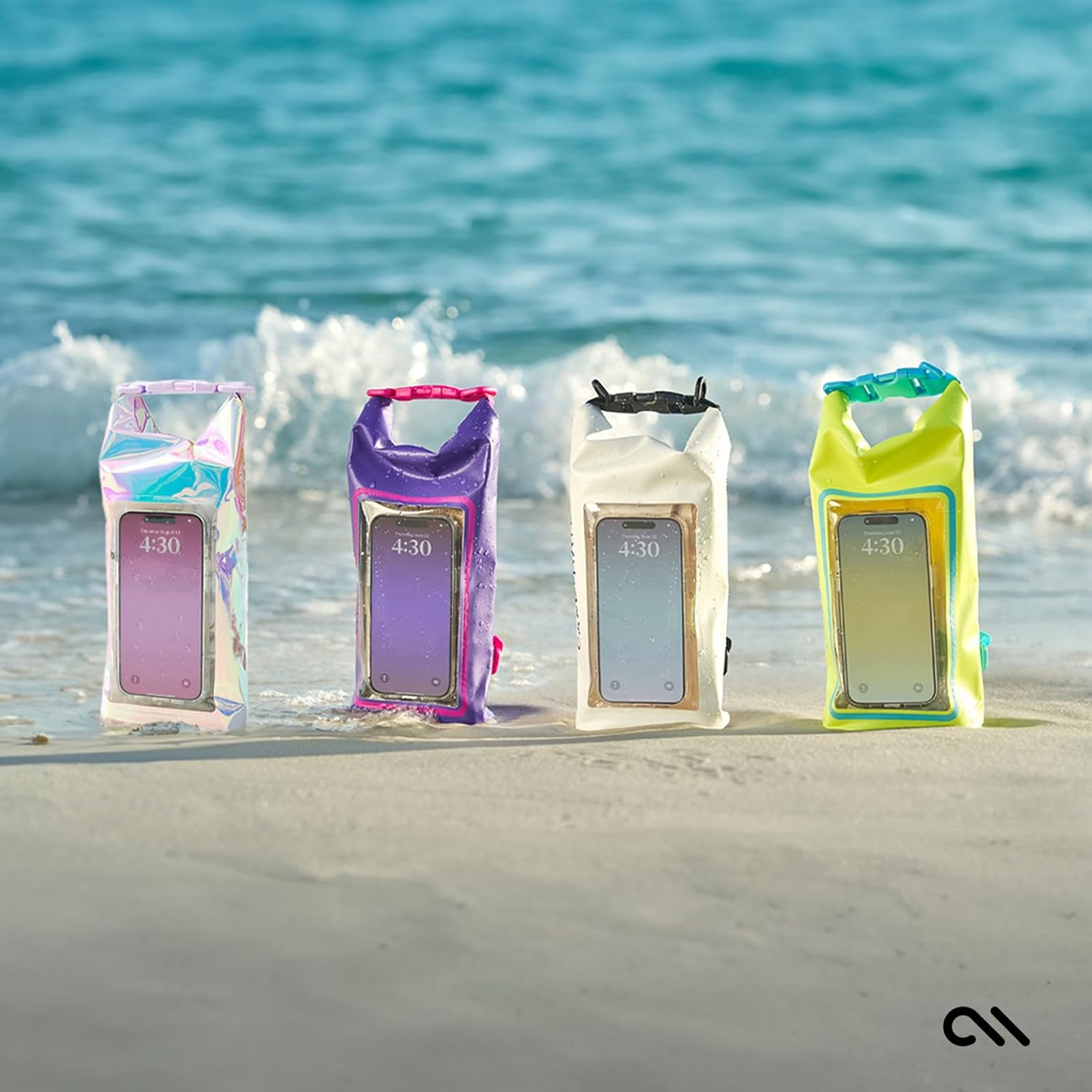 Case-Mate Sand Dollar Mini IP68 Waterproof Bucket Bag - Roll Top Dry Bag 2L Cap with Waterproof Pouch for Swimming Kayaking Boating Travel and More - For Phones Up to 7" - Image 8