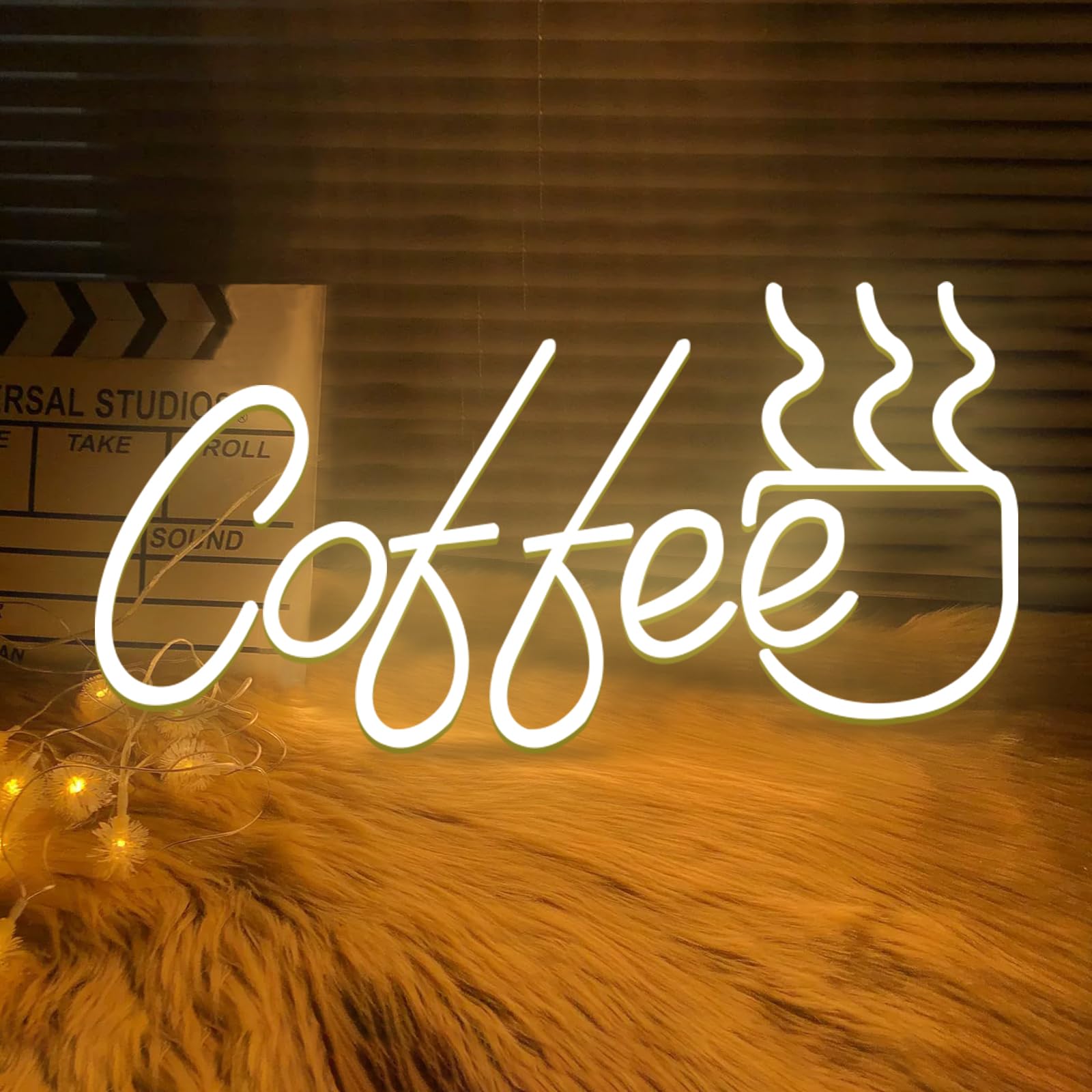 Coffee Neon Sign Dimmable LED Coffee Sign for Business Coffee Bar Neon Sign Accessories Light Up for Wall Decor USB Powered Neon Coffee Signs for Coffee Shop Coffee Station Kitchen