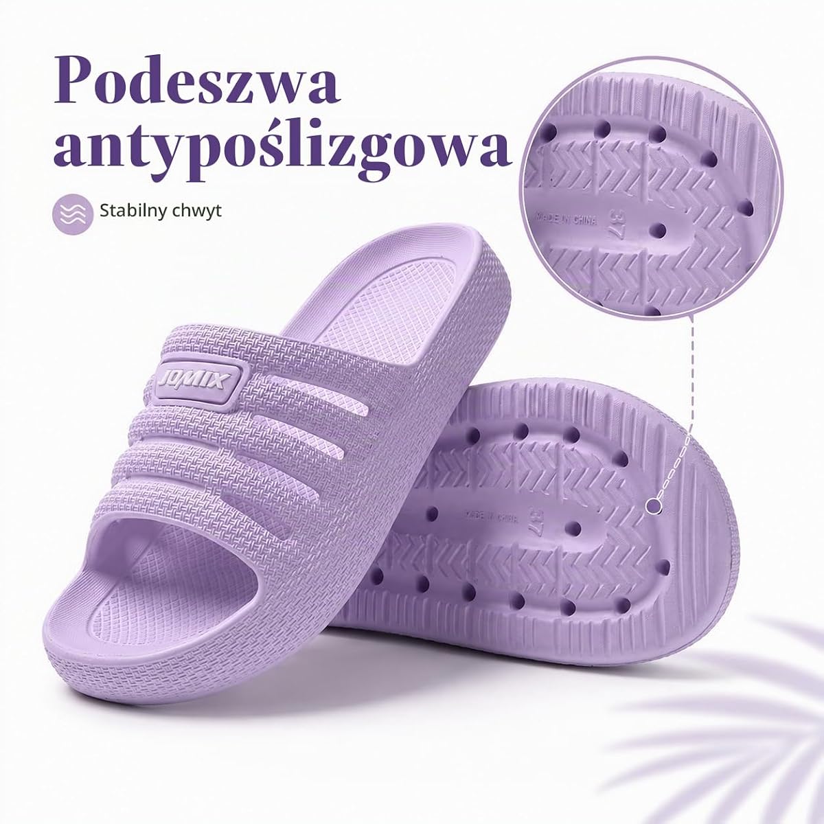 JOMIX Damskie letnie kapcie z gumy EVA, idealne do morza, basenu i użytku w domu