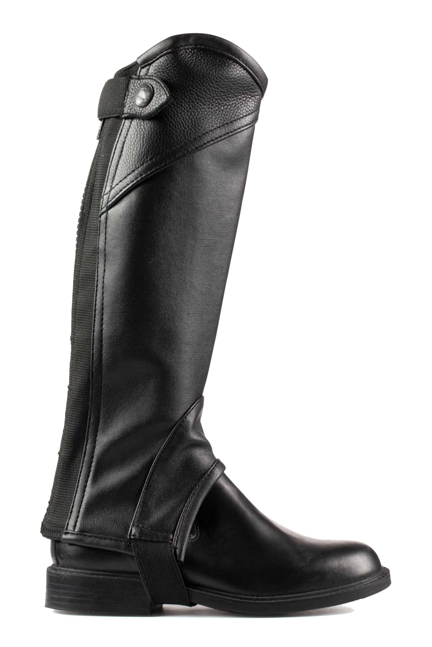 HORZE Leder Chaps für Kinder, Schwarz, 6