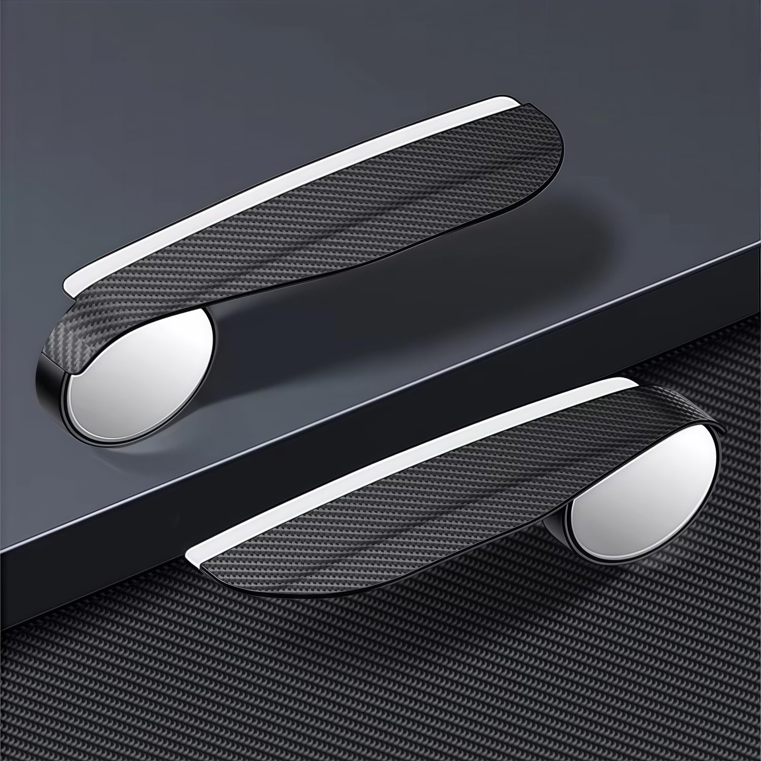 Universal Mirror Rain Visor Guards Rear View Side Mirror Rain Eyebrow 2 Pcs Set