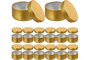 TEHAUX Aluminum 2 oz Tins for Candles