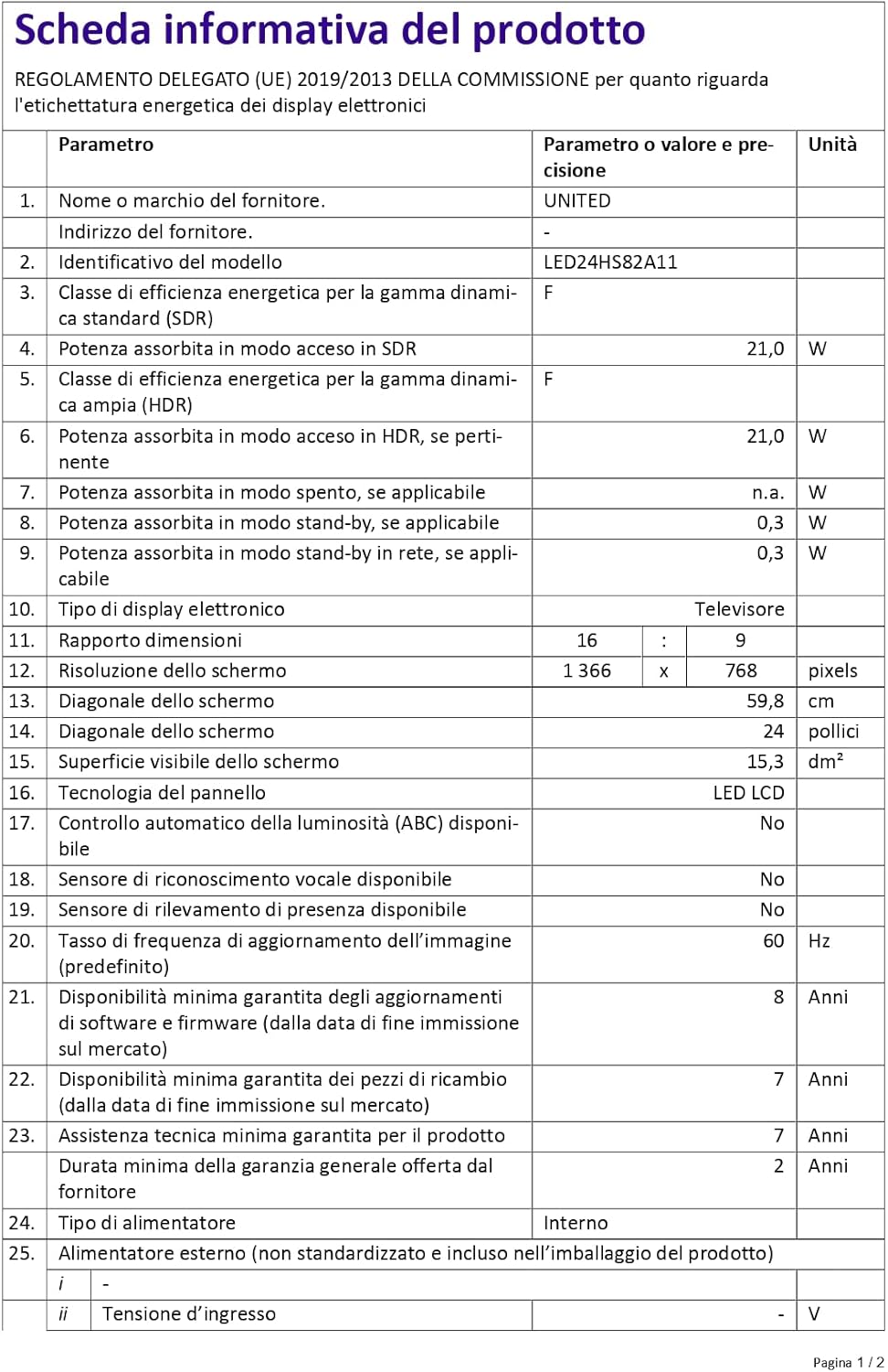 United States Postal Service LED24HS82A11, Tv Led 24, Hd Ready, Smart Android 11 con App preinstallate, Chromecast e Airplay, Full Internet, Wifi ed Ethernet, DVB/T2/S2/C,MPEG-4 e HEVC Main 10 United States Postal Service LED24HS82A11, Tv Led 24, Hd Ready, Smart Android 11 con App preinstallate, Chromecast e Airplay, Full Internet, Wifi ed Ethernet, DVB/T2/S2/C,MPEG-4 e HEVC Main 10