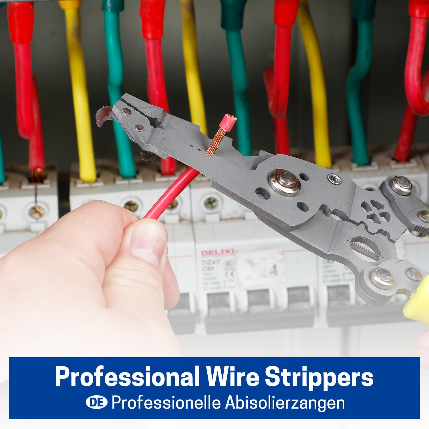 18 in 1 Wire Stripper Foldable, Multipurpose Electrical Wire Stripper and Wire Crimping Tool, Wire Cutter, Wire Crimper, Screw Cutter, Cable Cutter, Wiring Tools and Multi-function Hand Tool