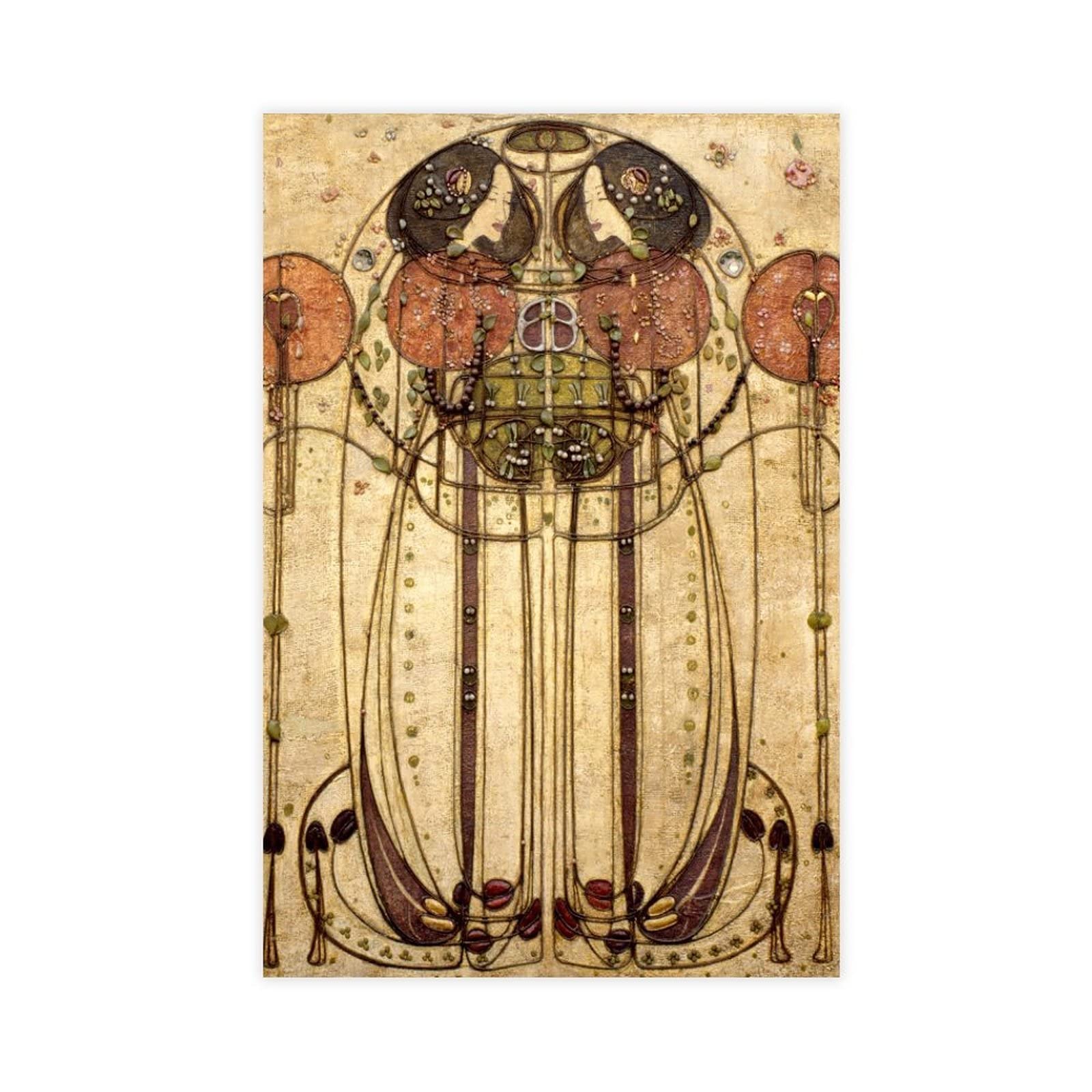 FUKITT Charles Rennie Mackintosh Art Poster (3) Canvas Poster Wall Art Decor Print Picture Paintings for Living Room Bedroom Decoration Unframe-style 20x30inch(50x75cm)