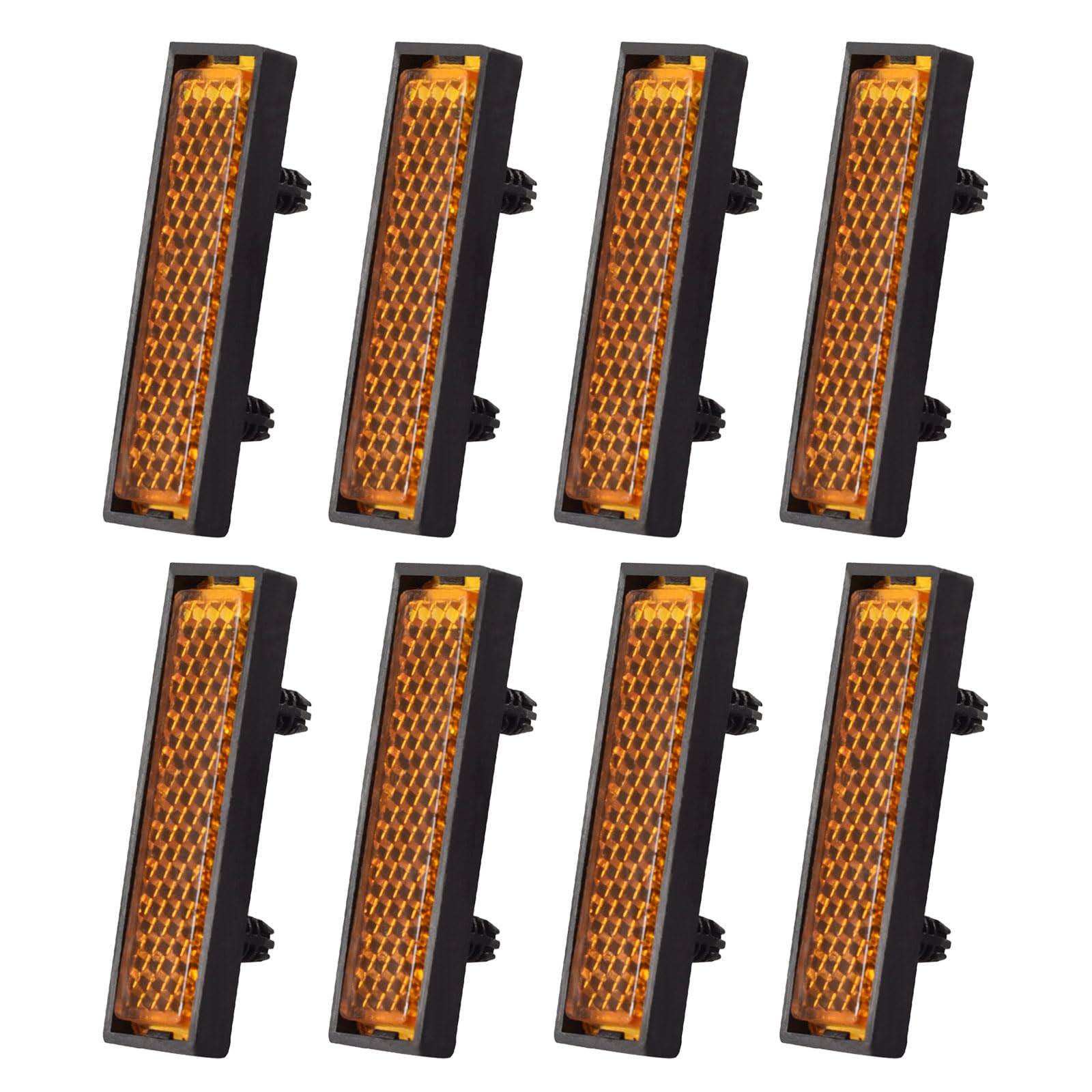 EINCORN 8Pcs Cycling Foot Pedal Reflector Bicycles Pedal Reflector Night Cycling Bike Warning Reflective Bike Reflectors