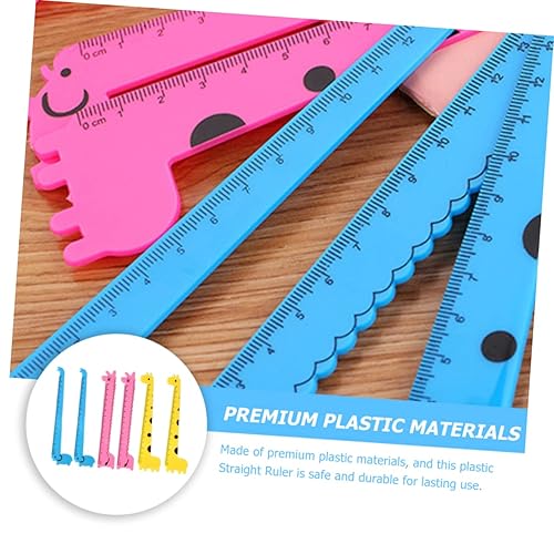 Miniatura 2 de STOBOK Regla de jirafa de 30 piezas, regla multifunción, reglas palsticas de medición, suministros de suministros de plástico para animales, reglas