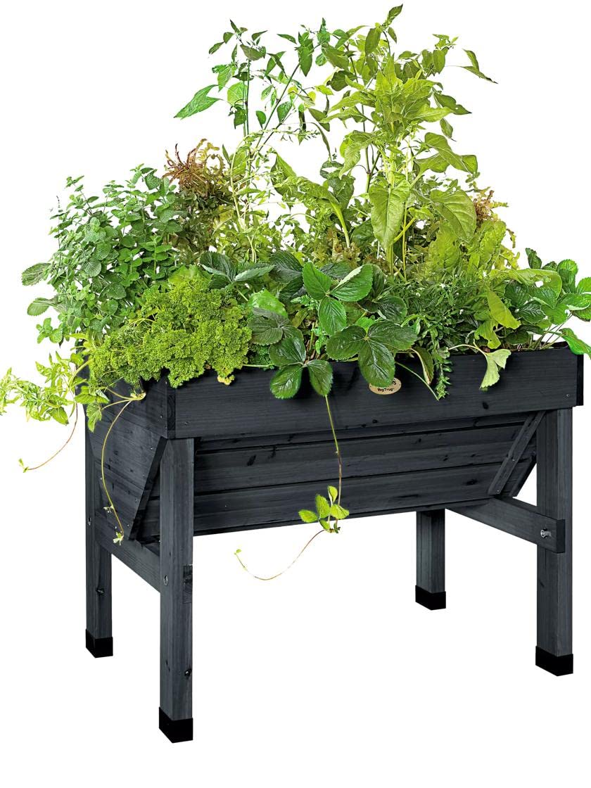 Compact VegTrug Patio Garden, Charcoal