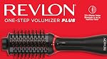 Revlon RVDR5298F One-Step Volumizer PLUS, Tourmaline Ionic Technology, Ionic Hair Dryer, Hot Air Brush, Less Frizz, 4 Heat/Speed Settings, Travel Friendly, Black