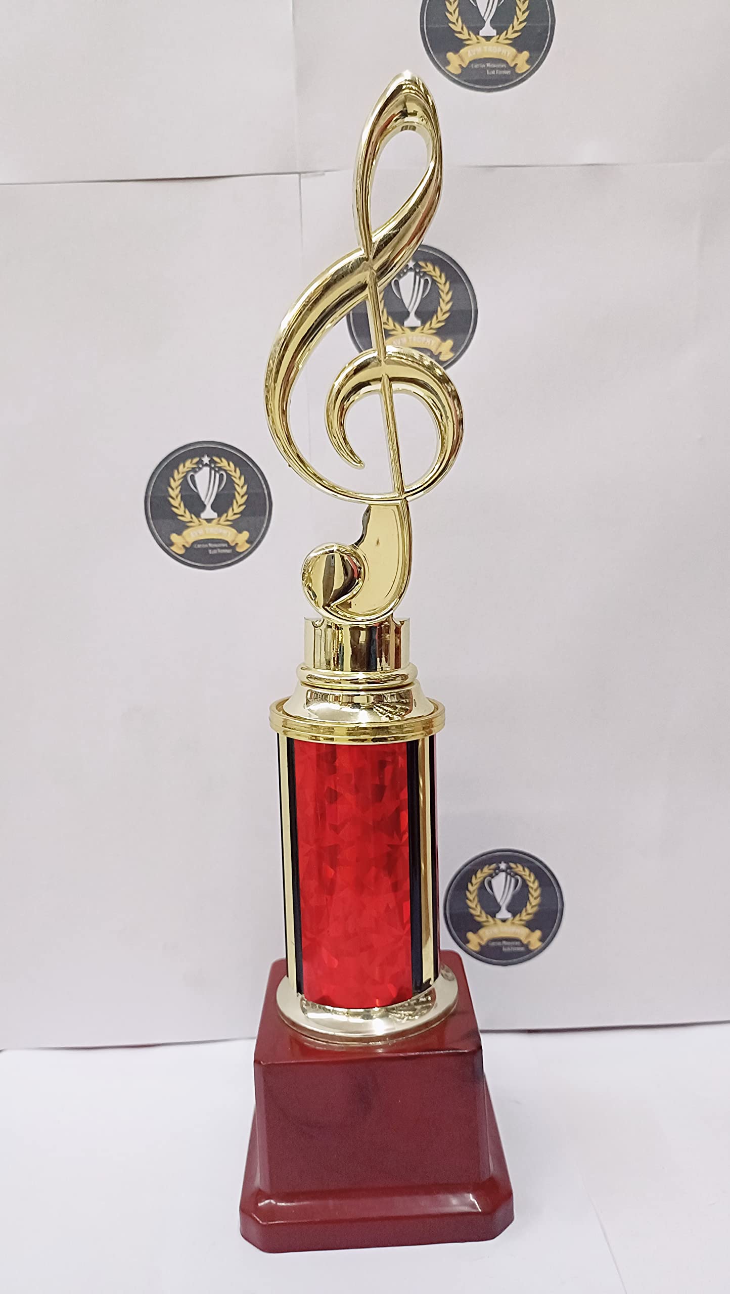 Trophy Golden Fiber Red Pillar Best Singer Cup (B0B43XTJ4W) Amazon Price History, Amazon Price Tracker