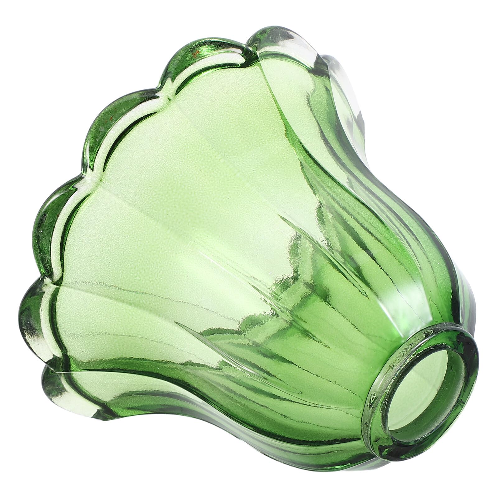 ULDIGI Glass Lampshade Vintage Small Pendant Light Shade for Table Lamp Ceiling Light Decorative Lamp Cover Green Glass Lampshade