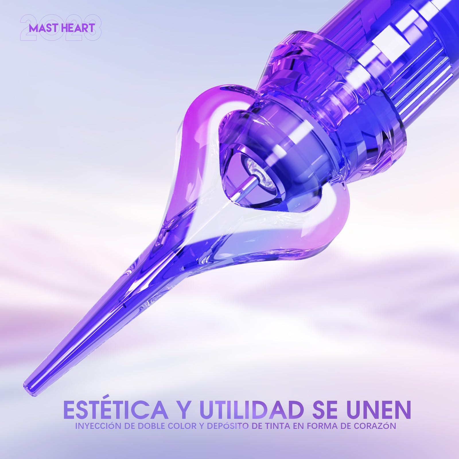Mast Ocean Heart Kit de Agujas Tatuaje 20 piezas 1001RL Tattoo Needles Round Liner Long Tips para Máquina de Tatuar