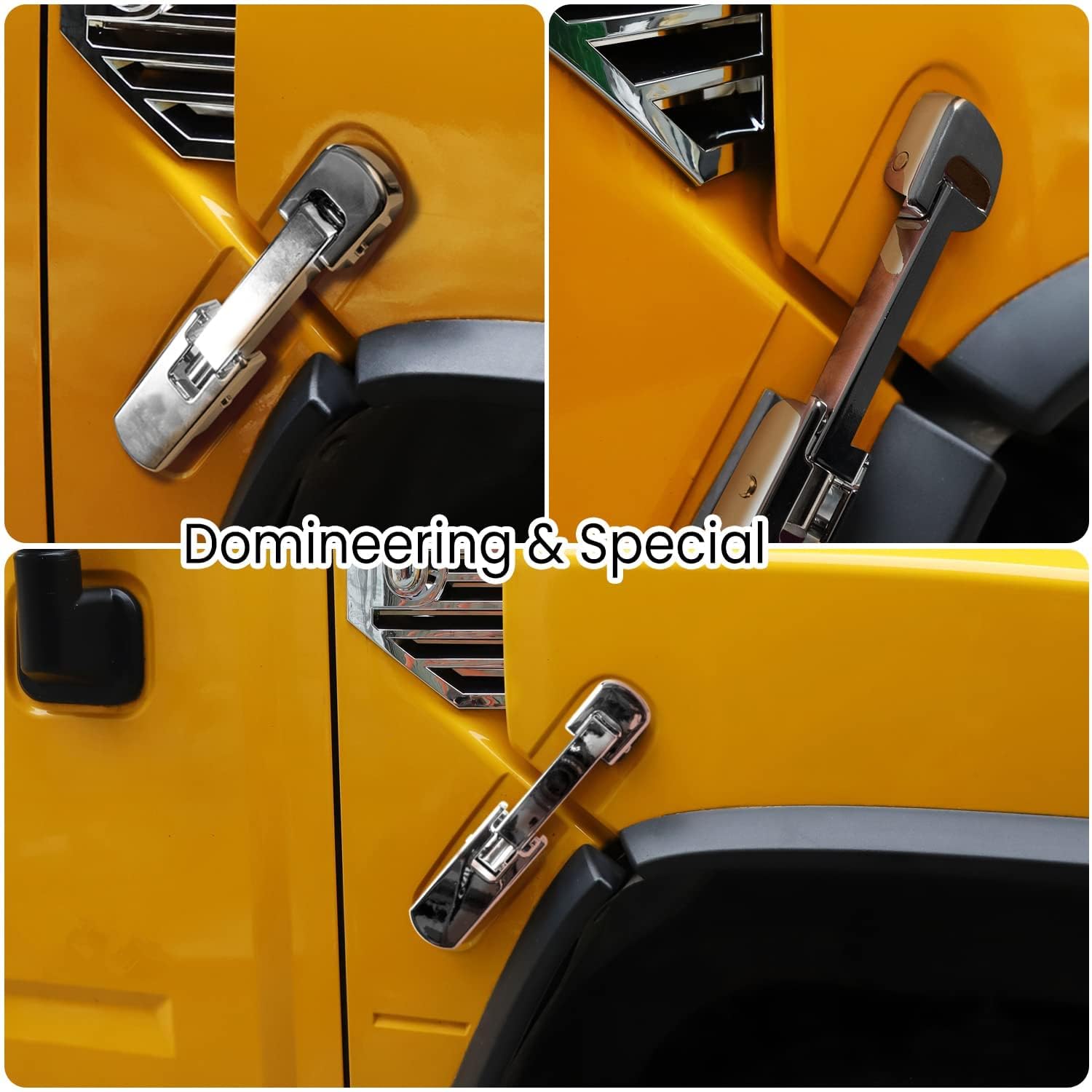 Amazon.com: Billet Aluminum Chrome Hood Latch and Hood Latch