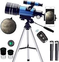 Vista 1 de ToyerBee Telescope for Adults & Kids, 70mm Aperture (15X-150X) Portable Refractor Telescopes for Astronomy Beginners, 300mm Professional Travel