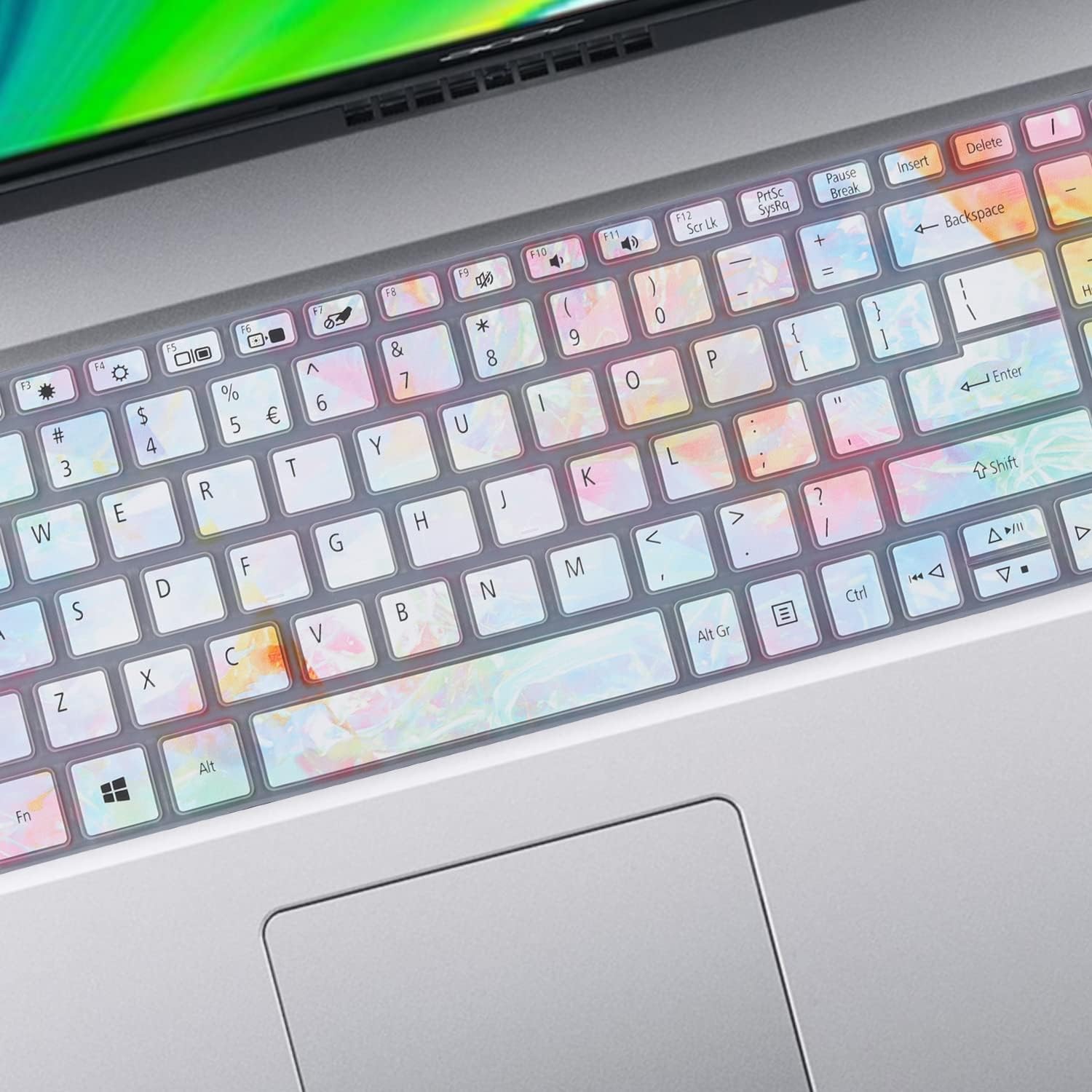 Keyboard Cover for 15.6 2022 2021 Acer Aspire 5 Slim Laptop A515-46 A515-45/45G A515-56/56T/56G A515-55/55G/55T A515-54/54G A515-53/53G/53K A515-52 A515-45/45G, Acer Swift 3 SF315-52/51 Colors image 3 of 6 B0BN7KHPLC