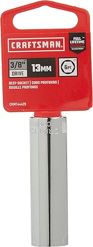 Miniatura 2 de CRAFTSMAN Juego de llaves de vaso profundo, métrico, unidad de 38 pulgadas, 13 mm, 6 puntas (CMMT44429)