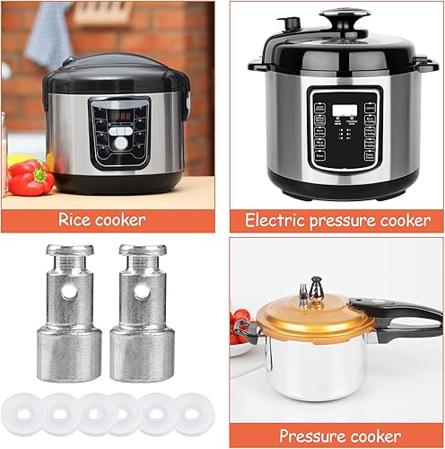 Miniatura 6 de Válvula flotante de repuesto universal de 2 piezas con 6 juntas de silicona, piezas de ollas a presión eléctricas para olla a presión como XL,