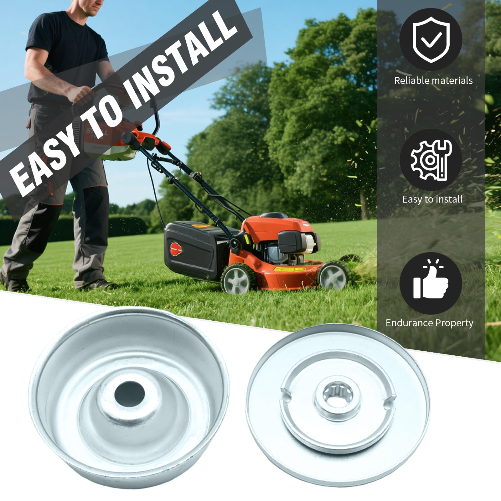 Hoypeyfiy 4126-713-3100 Laufteller Zubehör Kit, Ersatz für Stihl FS Serie FS55 FS55R FS36 FS44 FS56 FS80 FS90 FS120 FS200 FS250