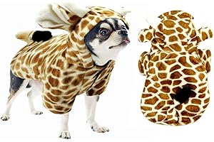 Adorable Giraffe Costume Hoodie for Dogs: A Warm and Whimsical Winter Delight