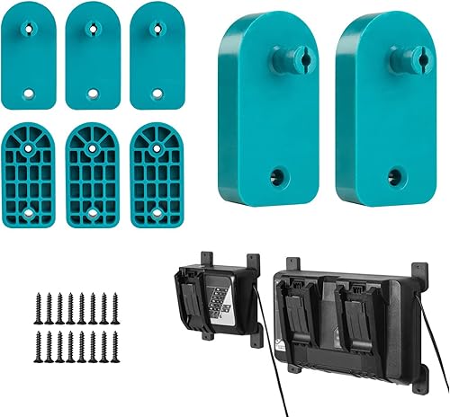 Crivnhar Paquete de 2 soportes de cargador compatibles para Makita, cargadores de montaje para DC18RC DC18RD DC18RA DC18RF DC18SC DCB18SD DC18SF