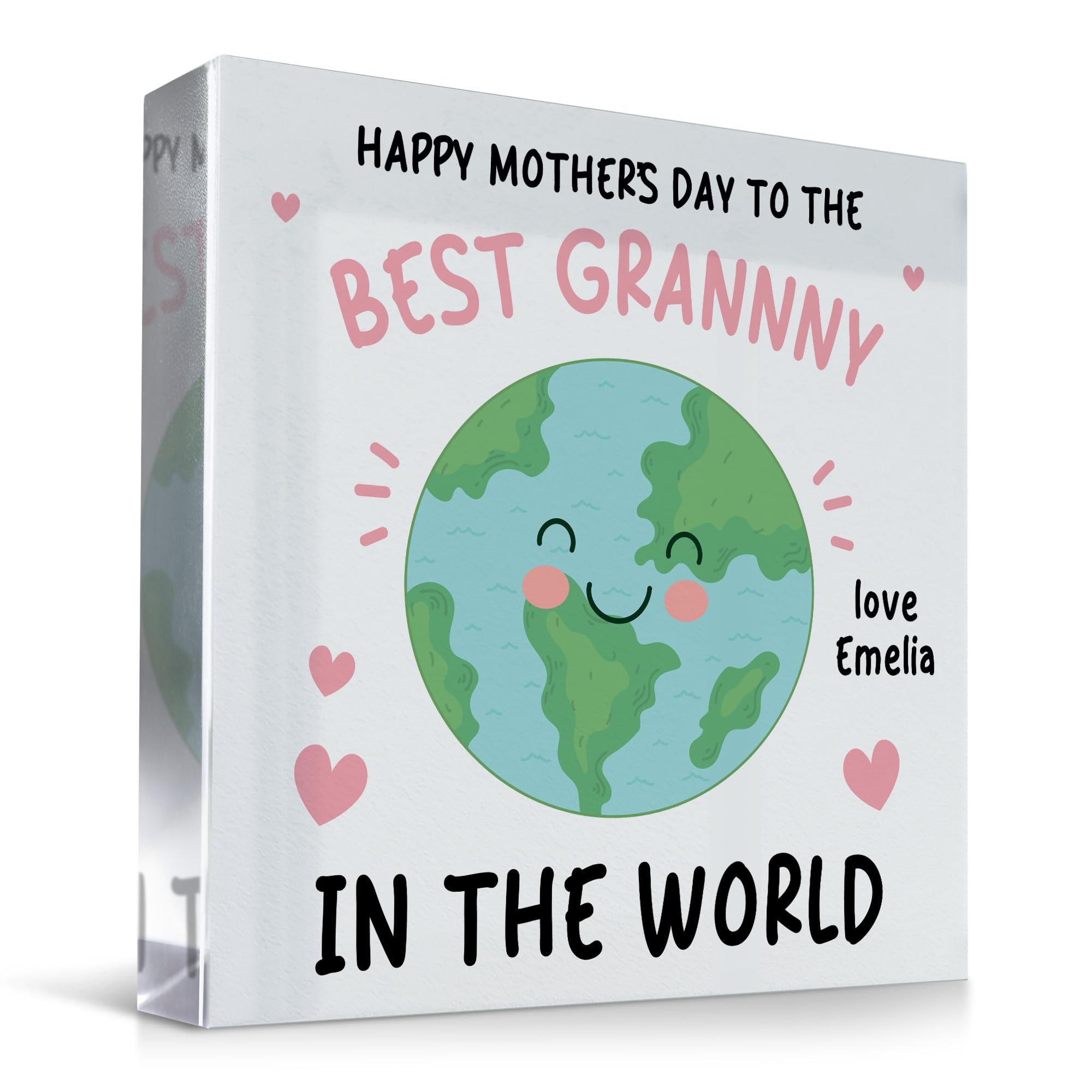 Red Ocean Happy Mothers Day Gift For Granny Personalised Granny Gift From Granddaughter Grandson From Bump Mothers Day Baby Boy Baby Girl Keepsake
