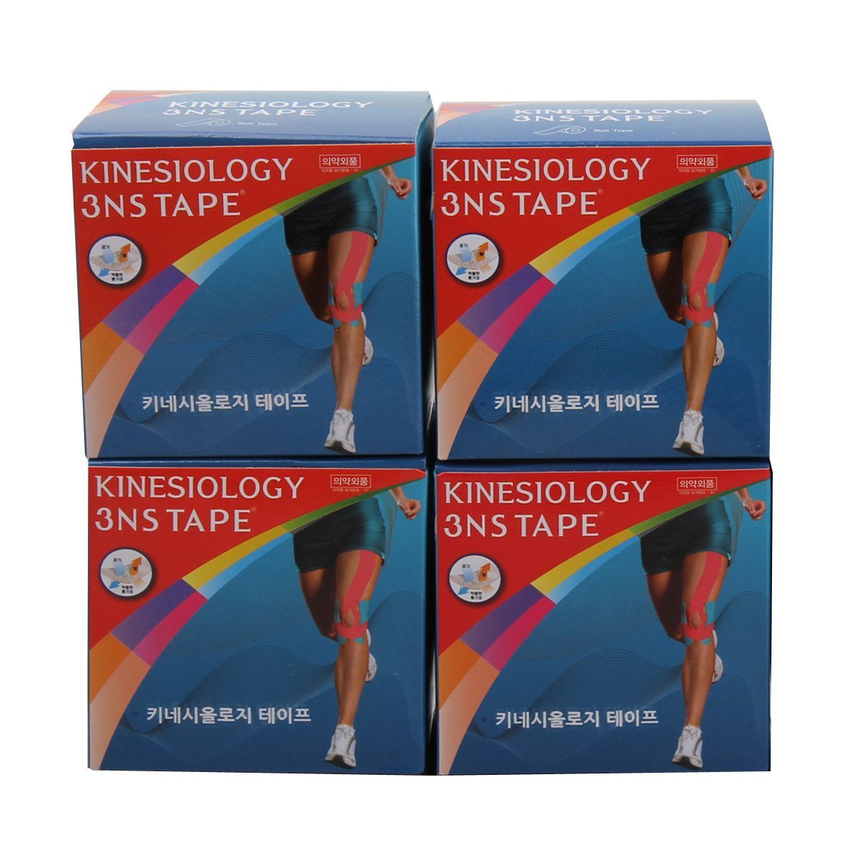 Kinesiology Physiotape Athletic Therapeutic Sports Muscle Care Tex Tape 2Inch x 16 4Ft Random 4 Rolls