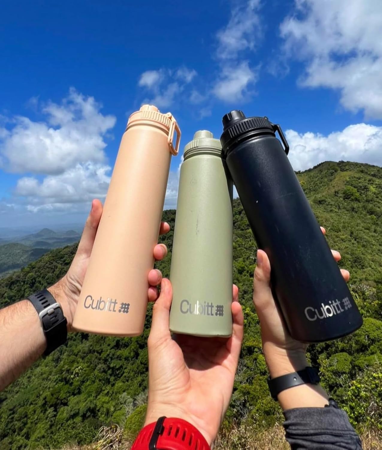 Cubitt Insulated Sports Hydro Water Bottle 24 oz, 2 Lids (Coffee Lid and Wide Mouth Twist Sports Lid), Stainless Steel, Double Walled. Cold for up to 24 hours, Hot for up to 12 hours - Image 3