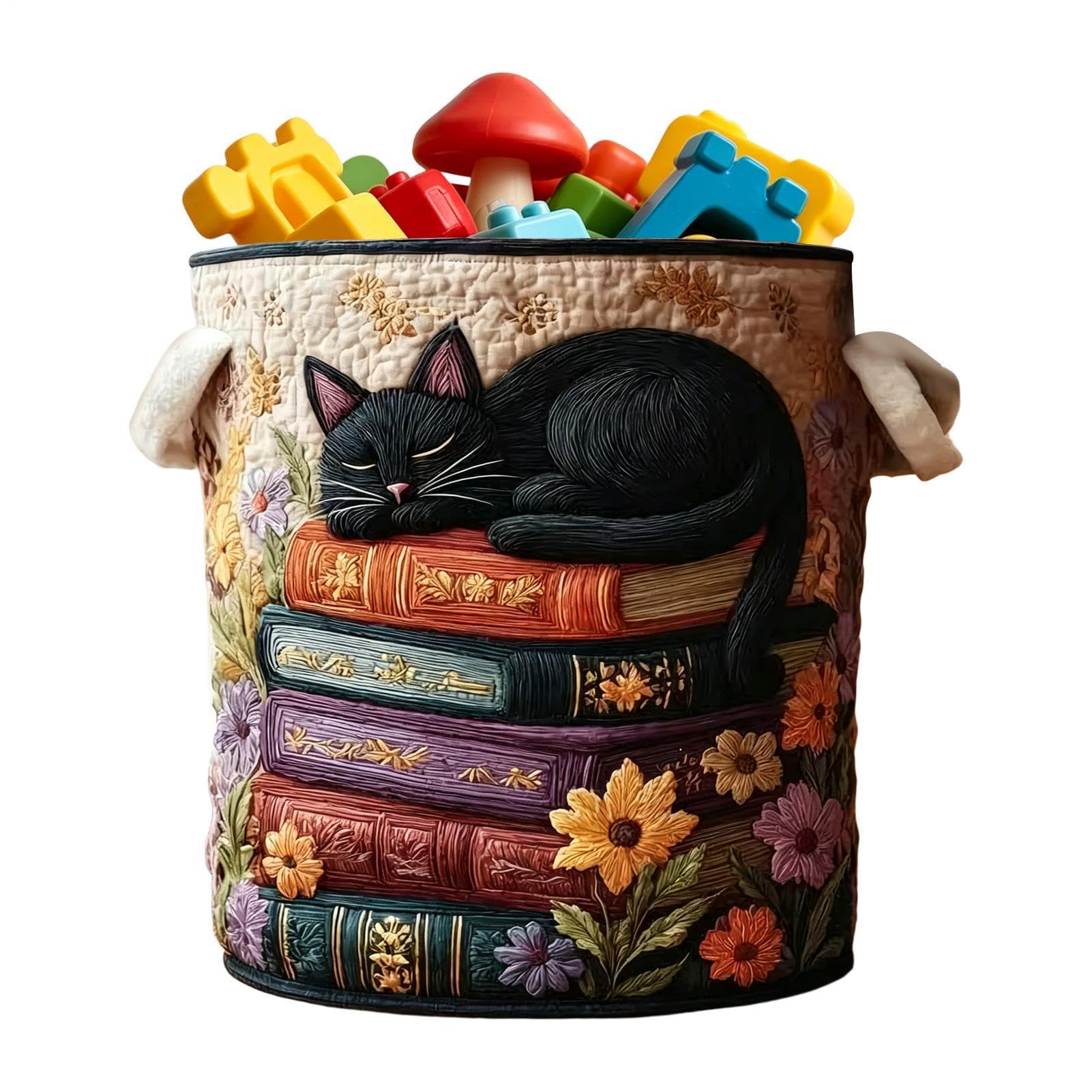 Organisateur à motif animal 3D et bac de rangement textile haut de gamme