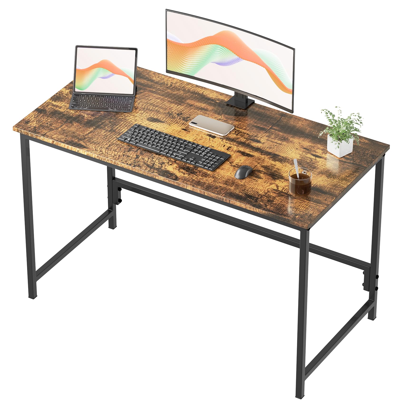 Precision Synergie Computer Desk, Home Office Desk 115 x 55 x 74 cm ...