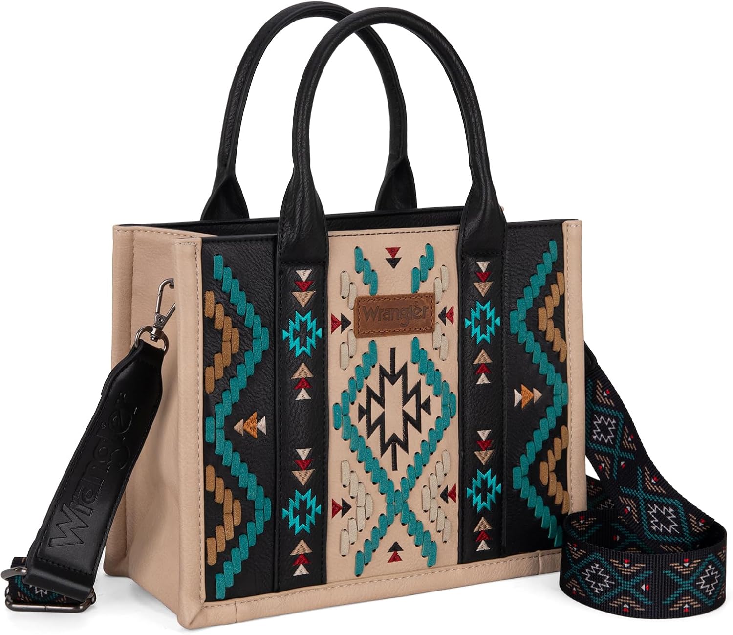 Montana West Wrangler Aztec Tote Bag for Women Western Top Handle Handbags and Purses - Image 3