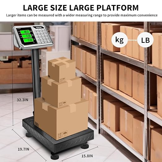 Báscula industrial digital para paquetes 661 lb precisión 0.1 lb miniatura 6