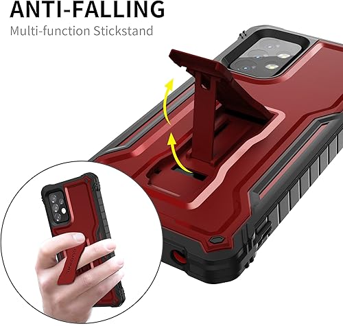 Miniatura 10 de DUOPAL Funda para Samsung Galaxy A52 5G, protección de grado militar a prueba de golpes con protector de pantalla HD de vidrio templado y soporte