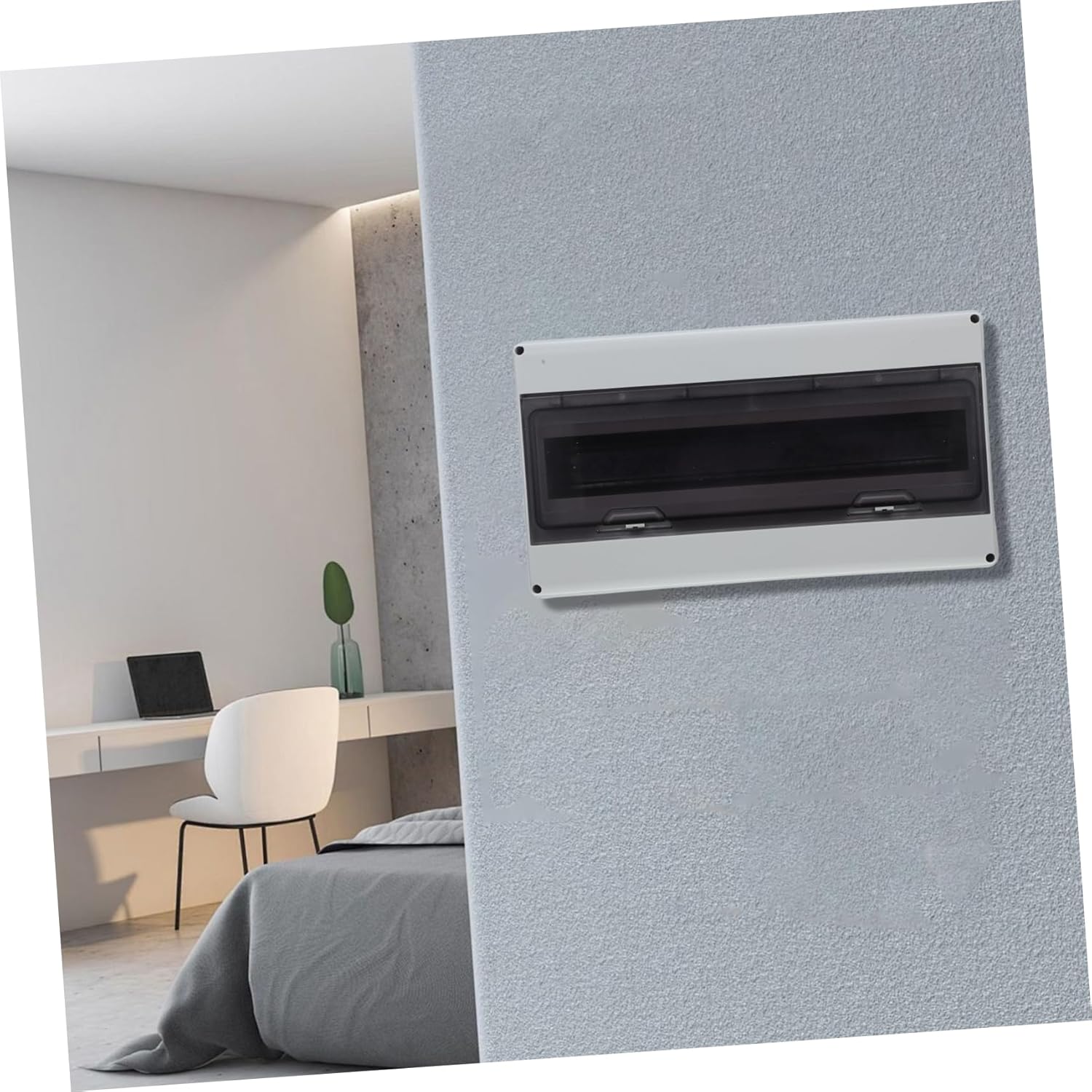 VILLCASE Way Distribution Protection Box Electrical Enclosure with Abs Construction Standard Rail for Circuit Breakers Indoor Outdoor