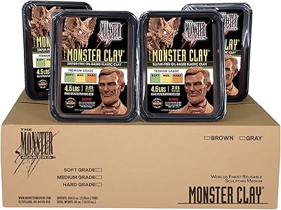 Monster Clay Premium Grade Modeling Clay - Hard - (18lb CASE)