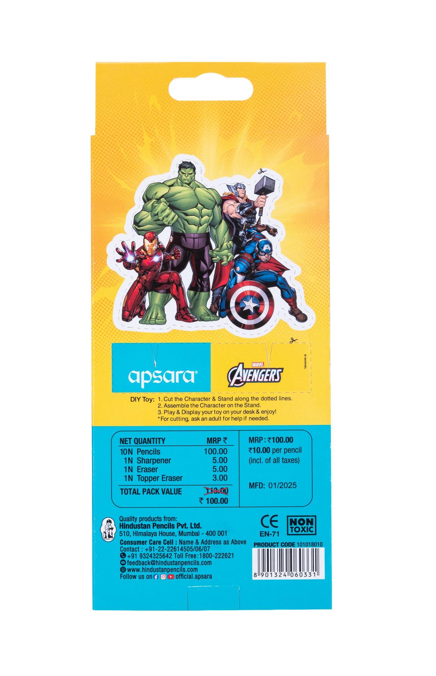 Apsara Avengers Pencils - Marvel Art Supplies -3
