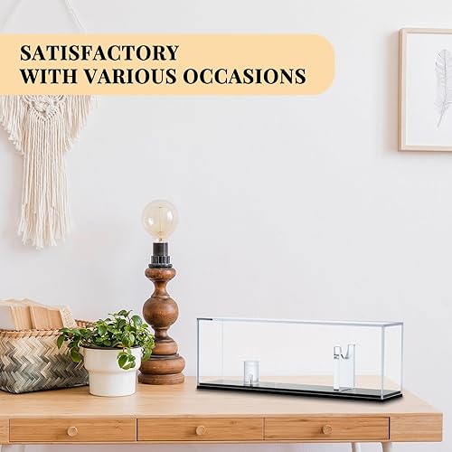 Miniatura 6 de Suzile 2 piezas de acrílico para cuchillos, soporte de exhibición de cuchillos de bolsillo con cubierta transparente, caja de exhibición de un solo