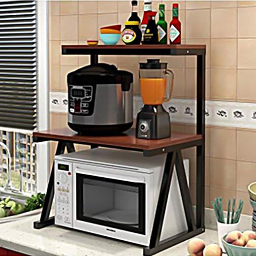 Everline 33500 A Series (3-Layer) Microwave Stand, Microwave Oven Rack, Kitchen Storage Shelf, Multipurpose Rack, Counter ...