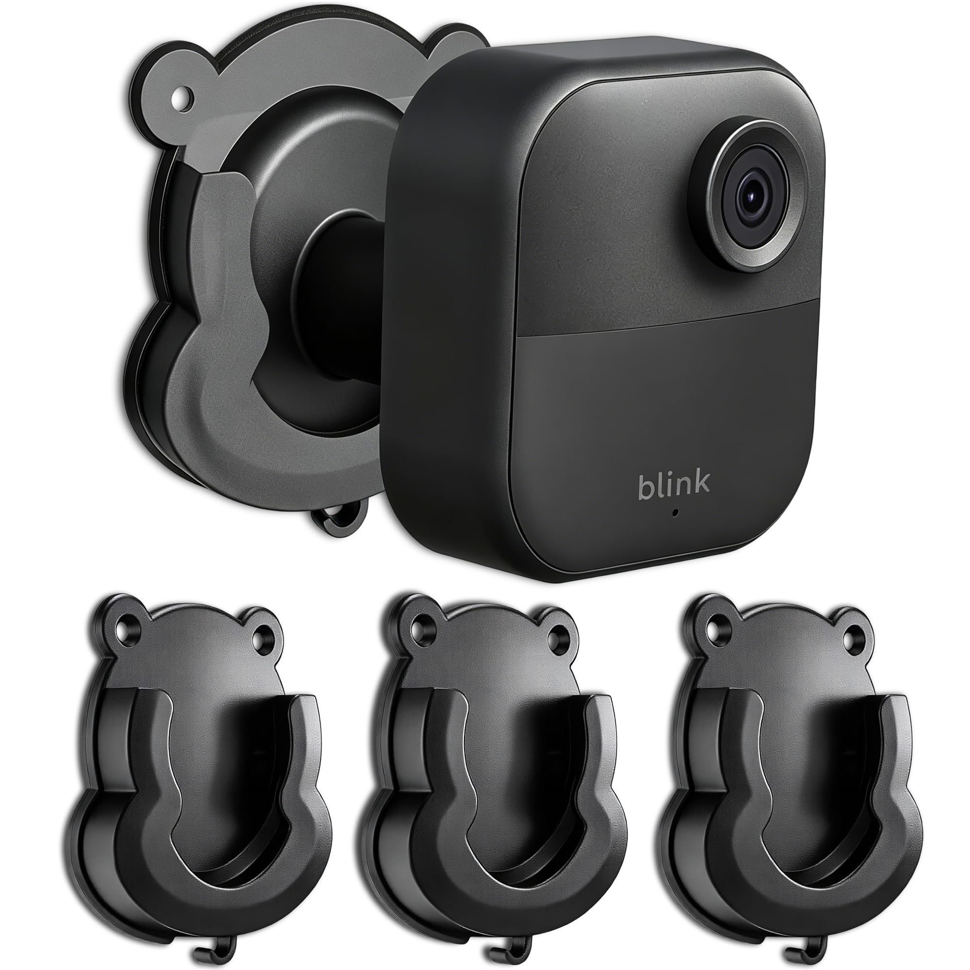 Camera Wall Mount for Blink Outdoor,Mini &amp; Ring Cams, 3-Pack Black