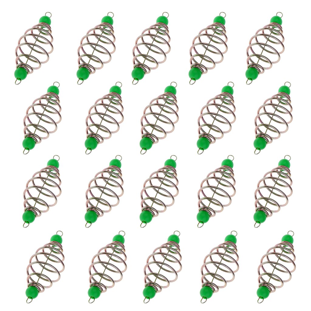 RNXRZANK 20pcs Inline Fishing Feeders for Carp and Baits Show, L