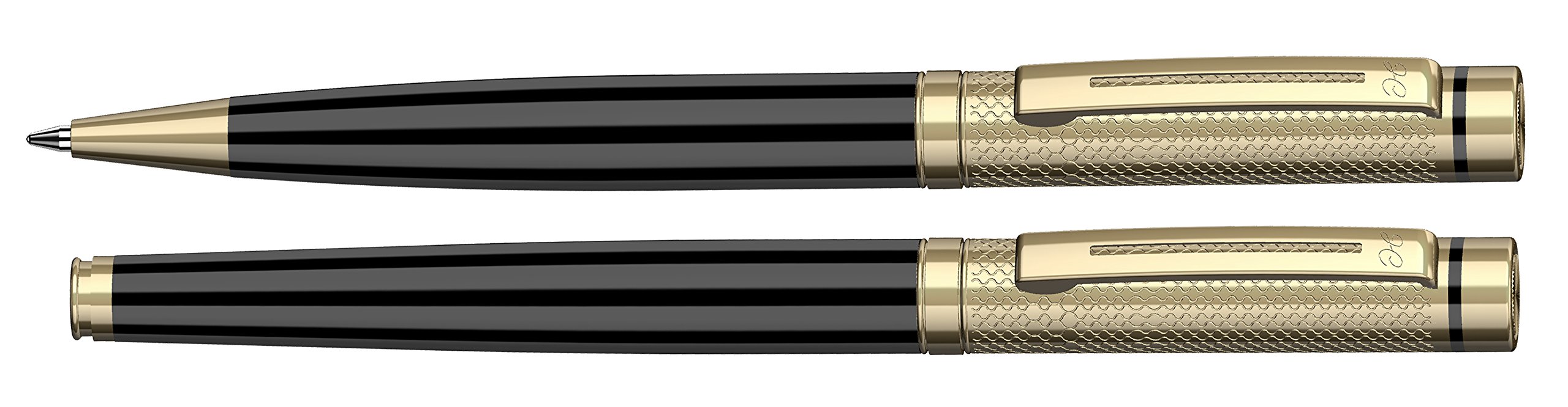 Henry Coleman Radial Roller Pen + Ball Pen Combo Set of 2 with German Technology | Sleek Matte Design | Pens from Lozenge Collection | Luxury Gift for Men and Women