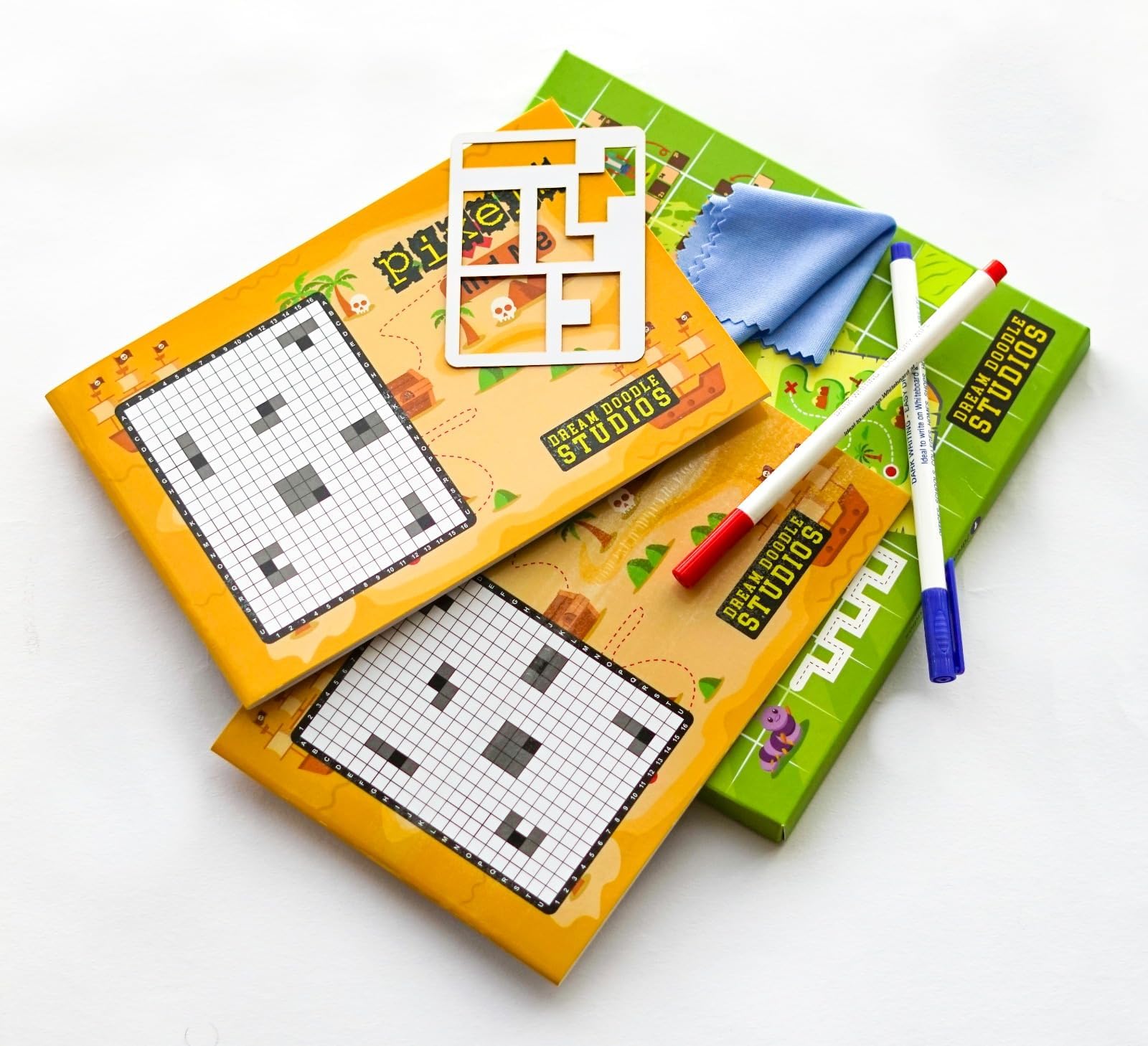 Dream Doodle Studios Pixel Find Me! Set of 2. Unlock Strategic Brilliance, Mind Game Board for Families. Board Games, Mind Games, Family Entertainment, Brain Teasers, Multiplayer Excitement. Age14+