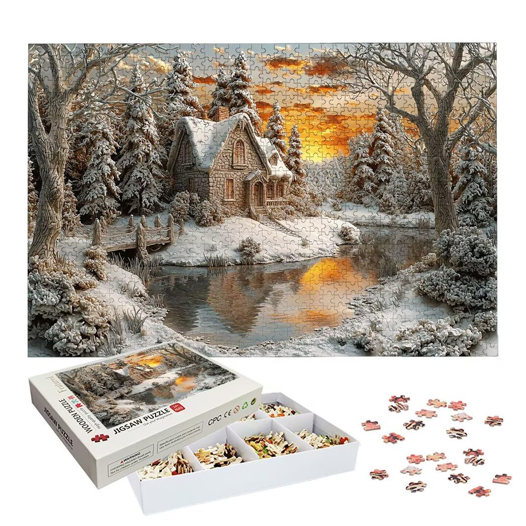 Puzzle Invierno, Puzzle 3000 Piezas para Adultos, Regalo Mujer/Hombre -2223