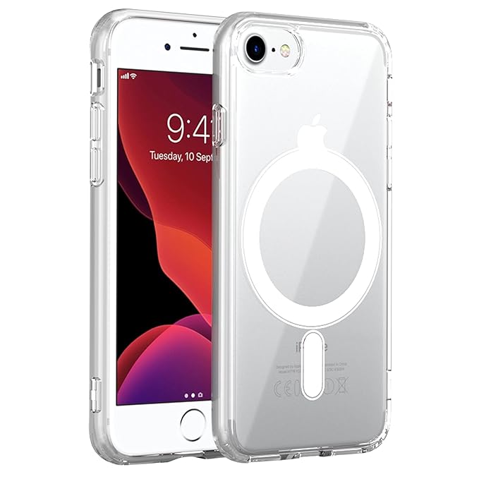 Amazon Basics Back Case Cover for iPhone 7 / iPhone 8 / iPhone Se 2020 (Thermoplastic Polyurethane_Clear)