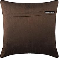 Vista 106 de The HomeCentric Funda de almohada, fundas marrones, fundas de almohada geométricas japonesas ópticas, fundas de almohada de 24 x 24 pulgadas, fundas