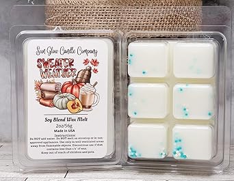 Review Sweater Weather Scented Wax Melt – 1 Pack – 2 Ounces – 6 Cubes