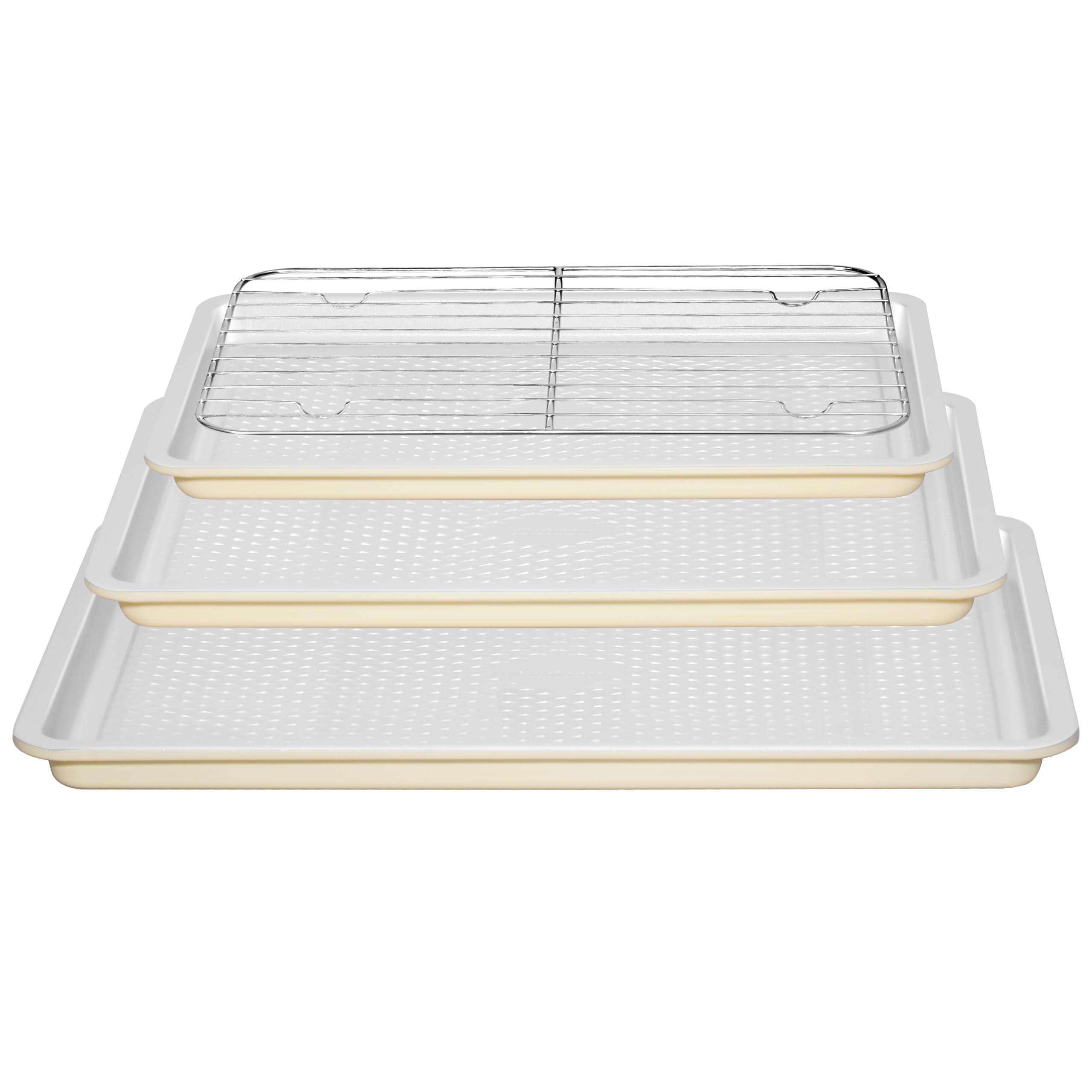 Ymiton Nonstick Ceramic Baking Sheet With Rack