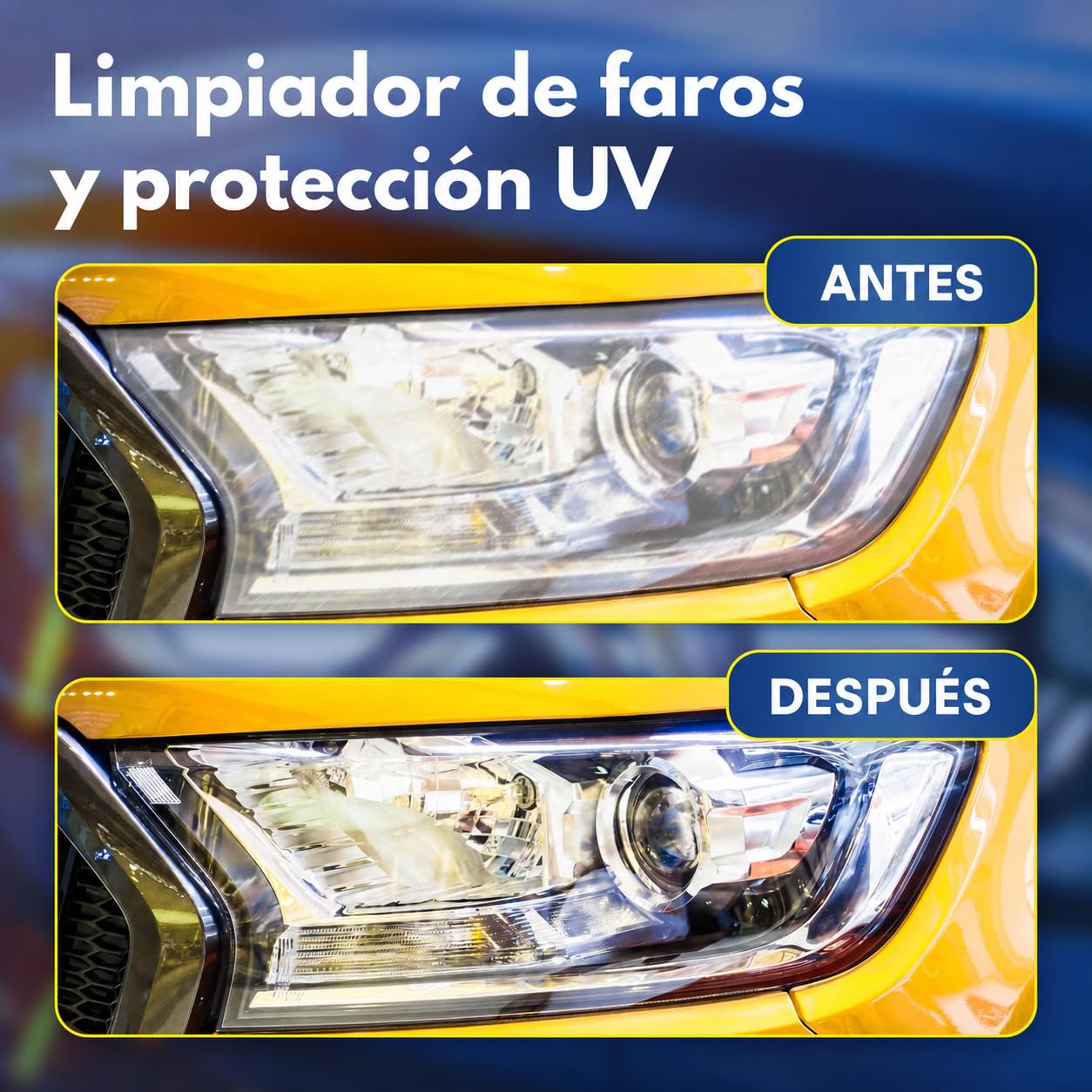ATG kit pulido faros coche – Pulir faros coche con polimero liquido para faros y barniz faros – Para faros opacos coche y faros amarillos coche