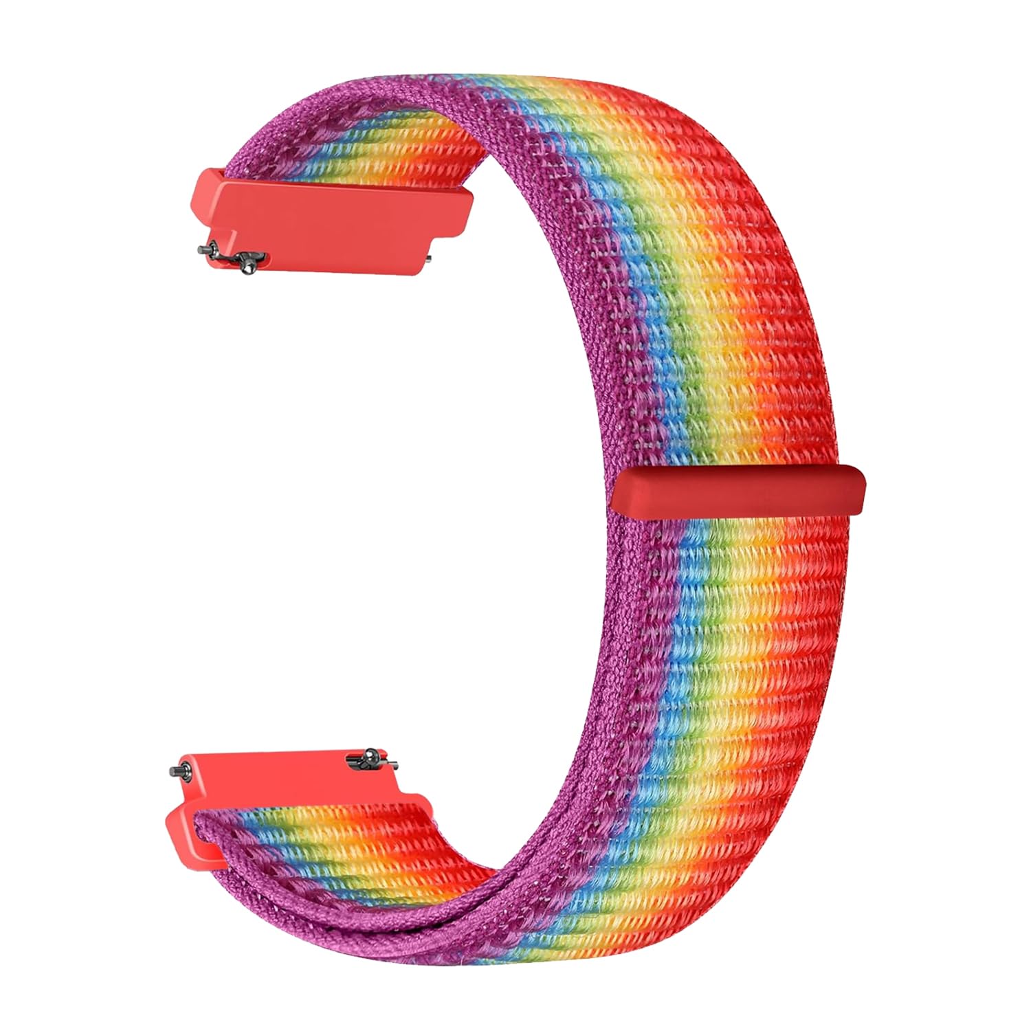 18mm 19mm 20mm 22mm Pasek sportowy z nylonu do zegarka Garmin/Galaxy/Amazfit/Huawei,Miękkie nylonowe paski wymienne zegarków sportowych typu unisex.
