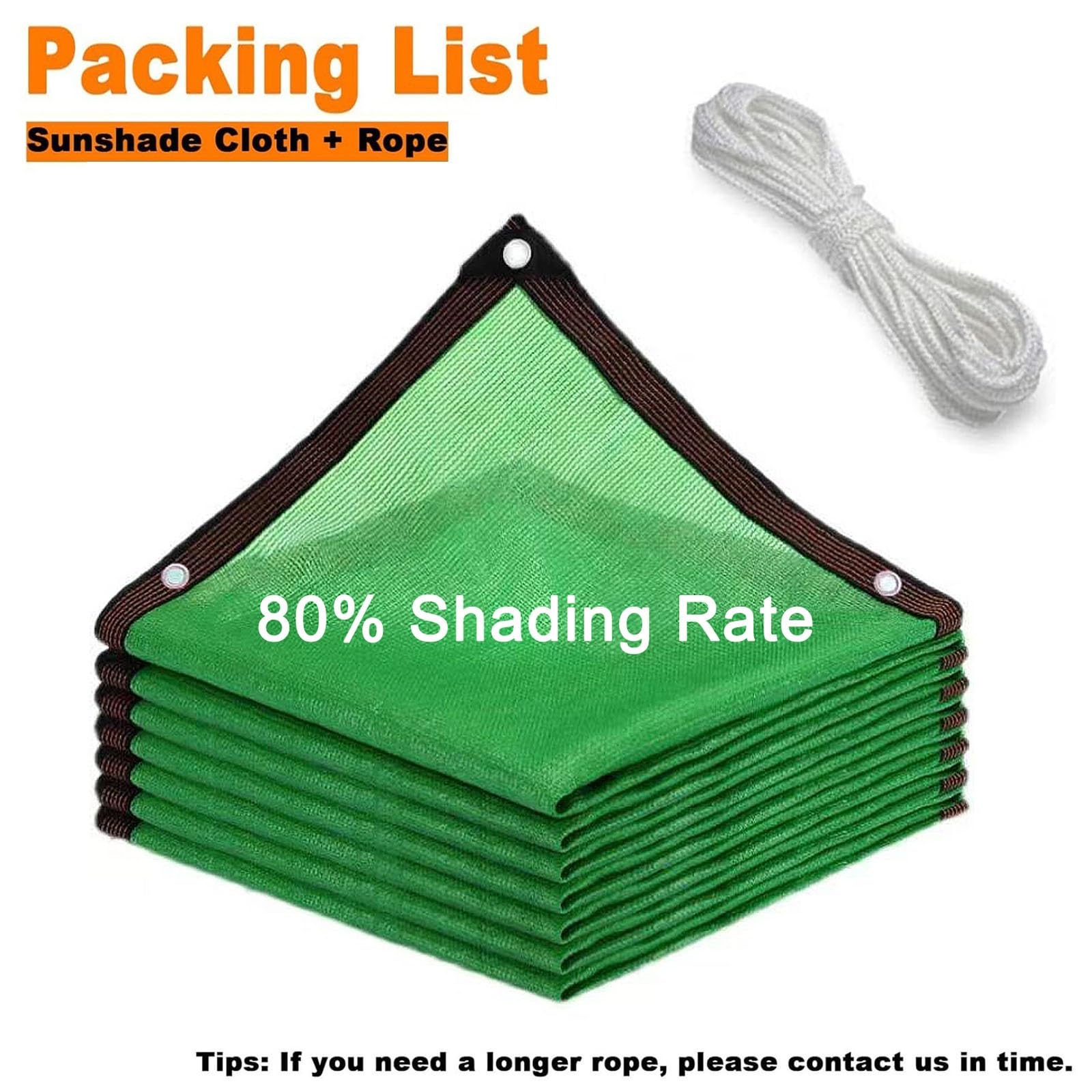 Malla de privacidad verde con 80 % de bloqueo UV para invernadero, 6 x 10 m, ideal para jardinería, patio, piscina y patio trasero